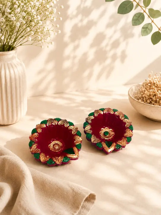 Diyas - Hand painted (Set of 2)