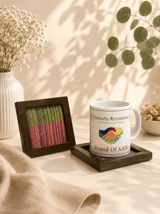Hand Woven Coaster Pair