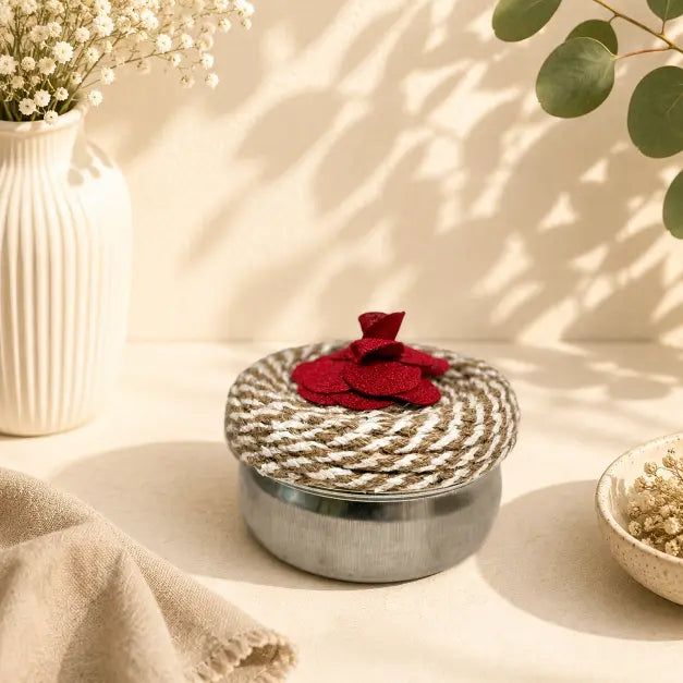 Jute Crafted - Steel Box