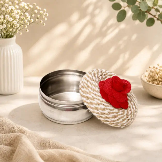 Jute Crafted - Steel Box