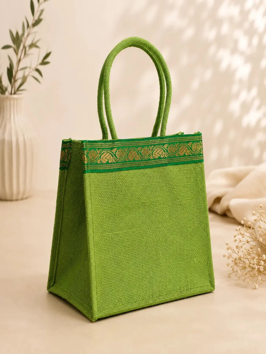 Jute & Zari Thambulam Bag