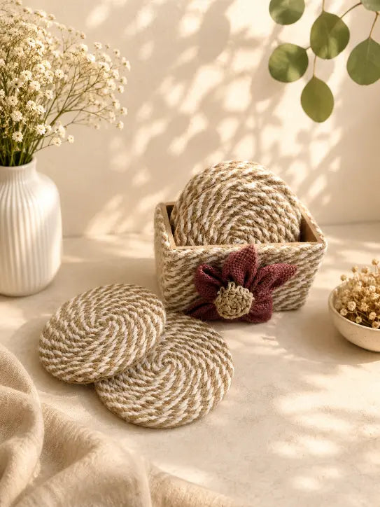Jute Coaster set