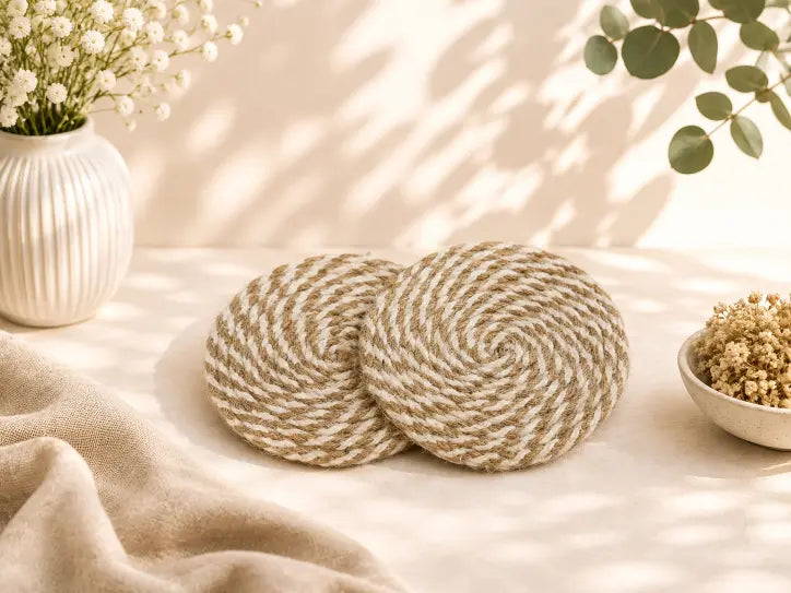 Jute Coaster Pair