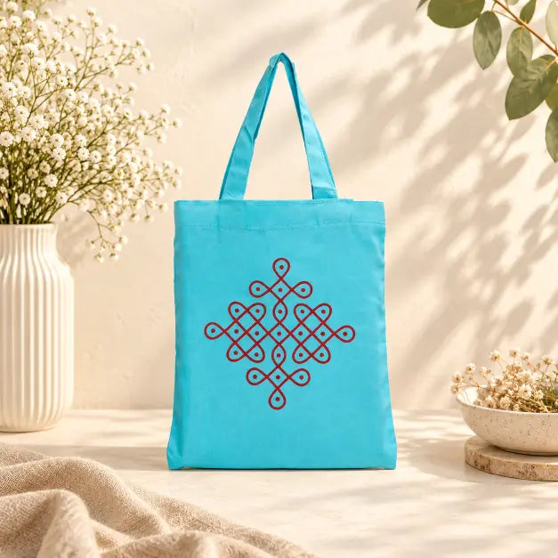 Kolam Printed Bag
