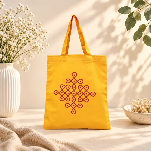 Kolam Printed Bag