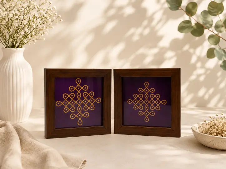 Kolam Coaster Pair