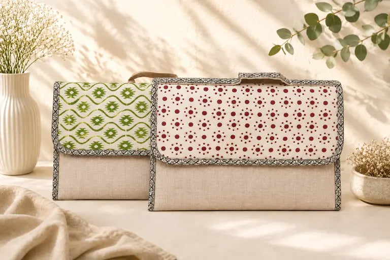 Laptop Bag - Block Printed