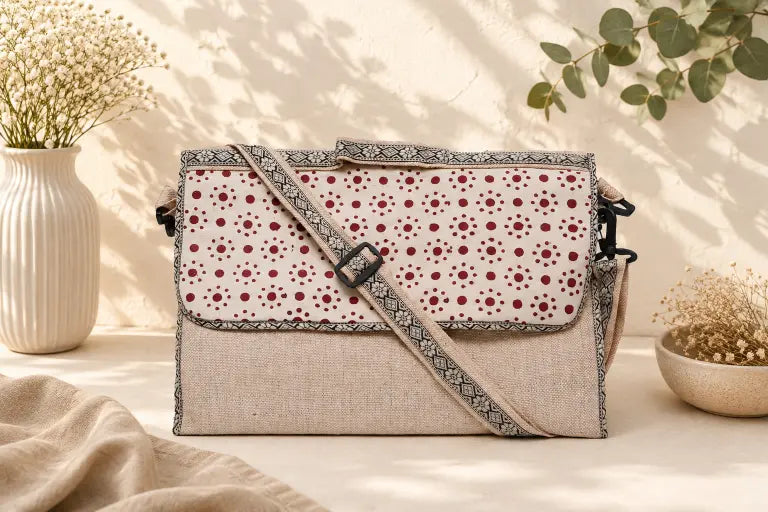 Laptop Bag - Block Printed