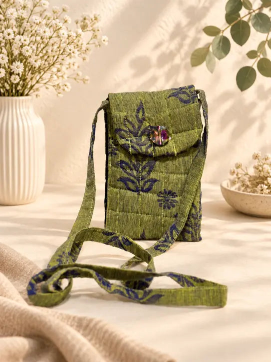 Quilted Cross Body Phone Pouch