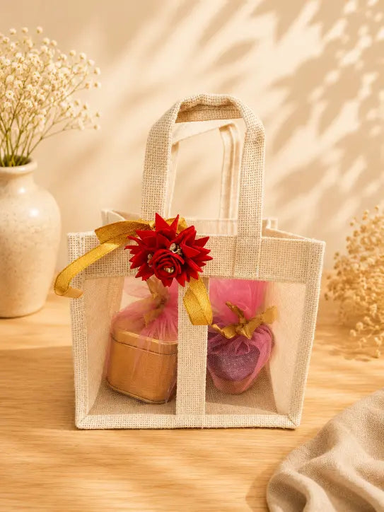 See Through jute bag