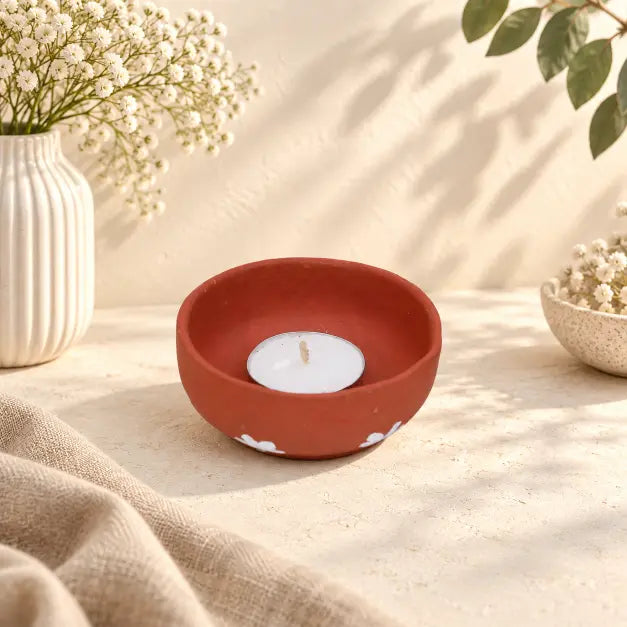 Tealight Holder - Terracotta