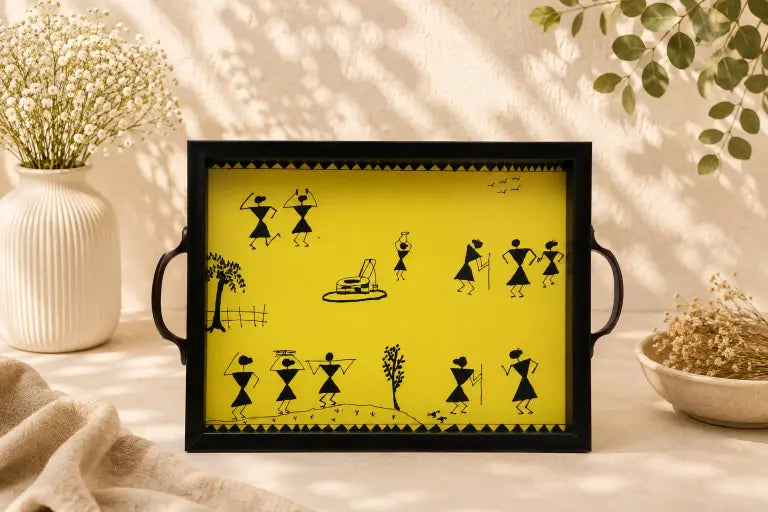 Warli Wooden Tray