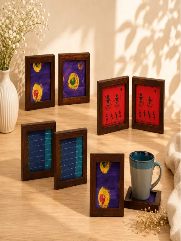 Wooden Coaster Set