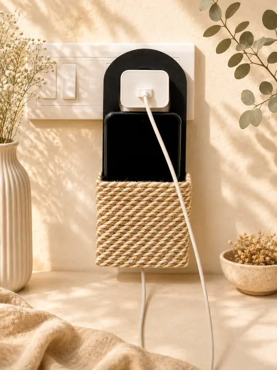 Wooden Mobile Charger Holder