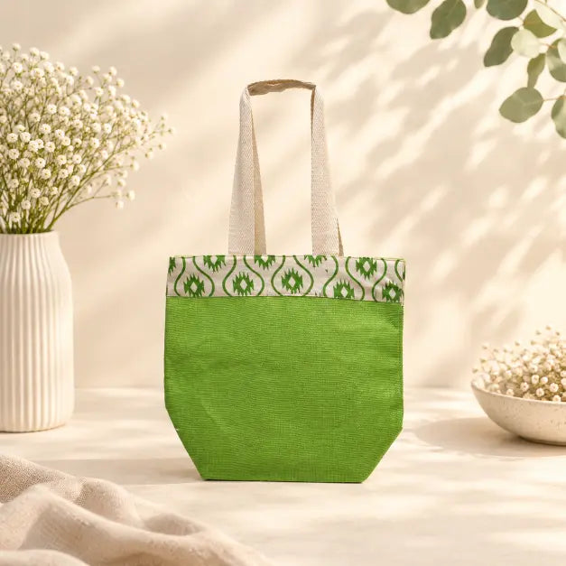 Block Print Jute Bag