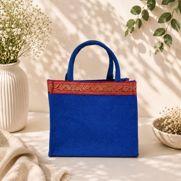 Jute & Zari Thambulam Bag